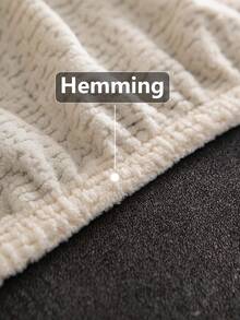 1pc Soft Velvet Anti-Scratch Sofa Cover, Sofa Slipcover, Dust-Proof Sofa Pad, Simple Dust-Proof Cloth Backrest Sofa Cover, Anti-Slip, Anti-Scratch, Protect Sofa For All Seasons - Beige - View 7