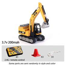 1:64 Scale Miniature Realistic Car Model, Portable Alloy Excavator Remote Control Car, Mini Remote Control Car, Adjustable Gear Engineering Toy Car, With LED Lights, Supports Smartphone, 2.4G Remote Control Model Car, Realistic Remote Control Engineering Excavator Toy, Track Action Simulates Engineering Work Scenes, Suitable For Boys And Girls, Ideal Children's Gift Toy, Perfect Christmas Stocking Gift - Multicolor - View 11