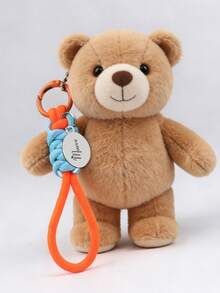 1pc Custom Keychain, Color-Block Keychain, Can Be Customized With Name, Slogan, Or Date, Suitable For Birthdays, Valentine's Day, Anniversaries, Gifts, And Everyday Use. Keychain And Bag Accessories, Customizable Personalized Bag Charms, Keychain Bag Decorations, Minimalist Style Phone Strap Pendants - Multicolor - View 4