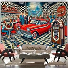 1 pieza 2D plana impresa: una decoración de fondo para una sala de baile, un fondo para fotografía, una pancarta decorativa de poliéster, decoración del hogar, decoración de habitación, decoración de pared, decoración de fondo para fiesta, decoración/suministros/fondo de decoración de regalo para fiesta - 1 pieza - Ver 7