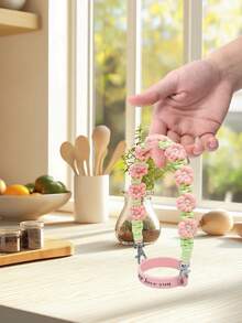 1/3pcs Custom Water Cup Lanyard, Personalized Name Customization, Cup Accessory, Handmade Braided Flower Cup Strap, Silicone Sleeve, Compatible With Cups, Outdoor Supplies - Multicolor - View 6