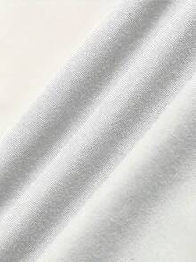 Iris Print T-Shirt, Carnival Party Outfit, Women's Casual Top, Fun Holiday Celebration Attire, 220 Grams - 白色 - 查看 6