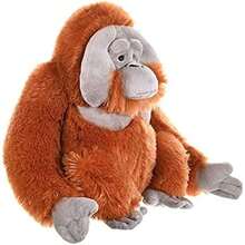 Wild Republic Orangután Masculino, Cuddlekins, Animales de Peluche, 30 cm Regalo Recién Nacido, Peluches para Niños, Juguete de Peluche, Peluches para Niñas, Relleno Elaborado con Botellas Recicladas(Orangután masculino) - Multicolor - Ver 7