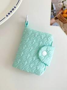 时尚纹理图案零钱包卡包，可折叠多功能软包，可爱蓝牙耳机套，身份证卡包，便携式零钱包，钥匙扣，拉链口红袋，女士旅行及日常必备配饰，圣诞节、母亲节、护士节、教师节、新年等节日送礼佳品 - 彩色 - 查看 11