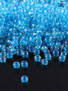 GO2CJBEADS DIY串珠工艺材料 10克手链珠 多色 2毫米圆形玻璃珠，用于珠宝制作