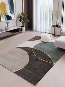 1件装时尚大面积地毯，新款仿羊毛可水洗室内地毯，客厅地毯，沙发地毯，卧室地毯，防滑垫，餐厅/厨房地毯，办公椅垫，玄关垫，户外野餐毯，露营垫 - 多色-1 - 查看 3