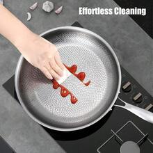 Frying PanTitanium Hammered Pan Pro with Lid Titanium Pans for Cooking Non Stick titanium Frying Pan Cookware 12in - Negro - Ver 3