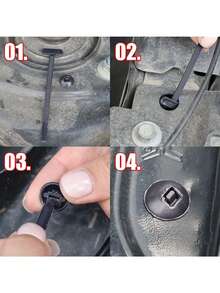 400/200条重型自锁式扎带，黑色塑料锁头 - 抗紫外线，高强度尼龙扣，多用途整理和固定 - 尼龙扎带 - 多功能塑料快拆扣，适用于 - 彩色 - 查看 9