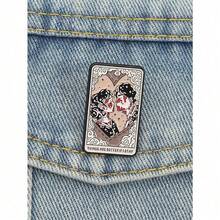 1PC "Motivational Quote" Brooch Enamel Pin, Lapel Badge Jewelry Accessory With American Punk Rock Style - Multicolor - View 4