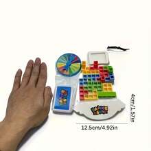 16/32/48/64件平衡策略堆叠游戏，平衡积木，桌面游戏，趣味派对互动游戏，娱乐亲子互动游戏，适合家庭游戏之夜和青年派对，派对聚会氛围增强互动玩具（颜色随机）