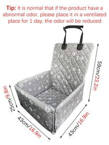 1pc Foldable Waterproof Pet Car Seat Cover, Anti-Slip Protective Mat For Pets, Suitable For Outdoor Travel, All Seasons