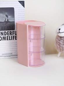 1 Stück multifunktionale drehbare Schreibtisch-Organizer Box, mit Fächern zum Aufbewahren, praktisch zum Aufbewahren von kleinen Mädchen-Haraccessoires, Gummibändern, Schmuck, DIY-Basteleien und kleinen Werkzeugen, geeignet für Halsketten, Ohrringe, Armbänder, Ringe, Make-up-Pinsel, Haarspangen und andere Accessoires - Verschiedenfarbig - Übersicht 15