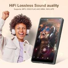 96GB MP3 Player With Bluetooth And WiFi , 5" HD Full Touch Screen MP3 Player With Spotify, Libby, Android MP4 Music Player For Kids Black