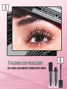 MISSLYN 超级丰盈纤长睫毛膏，黑色，丰盈睫毛膏，纤长睫毛膏，可叠加丰盈，持久纤长，纯素，无动物实验 - #1 Black - 查看 4