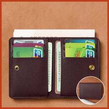 New Minimalist Folding Snap Small Wallet, Unisex Slim Credit Card Holder, Suitable For Men And Women - Multicolor - View 13