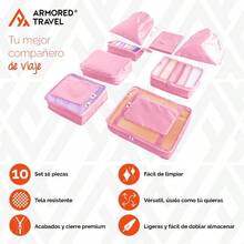Organizadores de viaje para maletas *PAQ 10 PIEZAS* bolsas organizadoras paquete esenciales para viaje Travel organizer Armored Travel Organizadores - Paq10 - Agata - OrganizadoresPaq10Agata - Ver 5