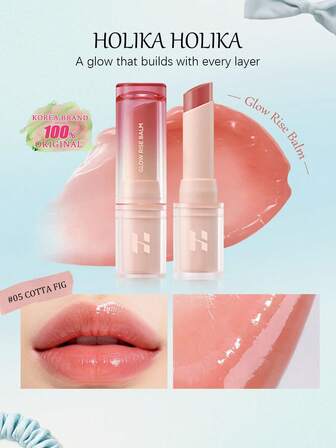 HOLIKA HOLIKA 4.5g/0.15oz Shiny Glossy Solid Lip Gloss, Creamy Lip Balm To Lip Gloss, High Shine Lip Color, Moisturizing Non-Drying, Glossy Jelly Makeup Effect, Cute Korean Makeup Style, K-Beauty