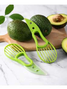 1/3Pcs 3-In-1 Avocado Peeler/ Fruit Tool - PP+Stainless Steel, Peeling+Flesh Separation+Scraping, Practical Durable - For Kitchen/Fruit Prep/Cooking/DIY Snacks/Valentine's Day/Mother's Day/Father's Day/Graduation Gift - Multicolor - View 7