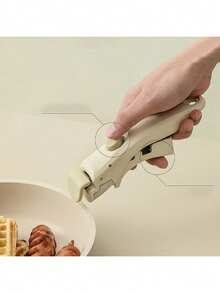 1pc Thick Universal Pot Handle Gripper - Heat Resistant Detachable Kitchen & Outdoor Cooking Pot Holder, Ergonomic Handle, Easy Install/Remove Lever Mechanism, Fits Most Indoor/Outdoor Cooking Pots; Heat Insulation & Non-Slip Design - Multicolor - View 3