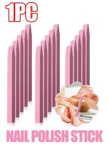 8支/4支/1支粉色指甲油棒，美甲护理工具，美甲辅助工具，指甲抛光工具，美甲沙龙 - 粉色 - 查看 8
