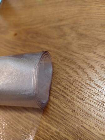 0.5mm PVC 플레이스매트 직사각형 엣지 스크래치 방지 내구성 PVC 플레이스매트, 청소하기 쉬운 미끄럼 방지 보호용 소프트 유리 테이블 상판 플레이스매트, 모든 계절에 적합