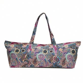 Colorful Totem Pattern Large-Capacity Tote Bag – Multi-Functional Lightweight Handbag Perfect For Travel, Sports, Yoga & Daily Commute