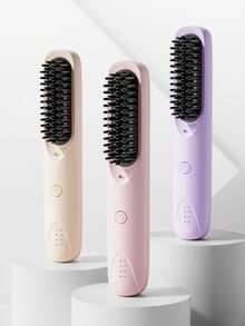 无线直发梳，可充电，低功耗，便携式，直发卷发二合一美发造型器，学生必备，新款无线负离子直发梳，USB充电，直发卷发二合一美发造型器