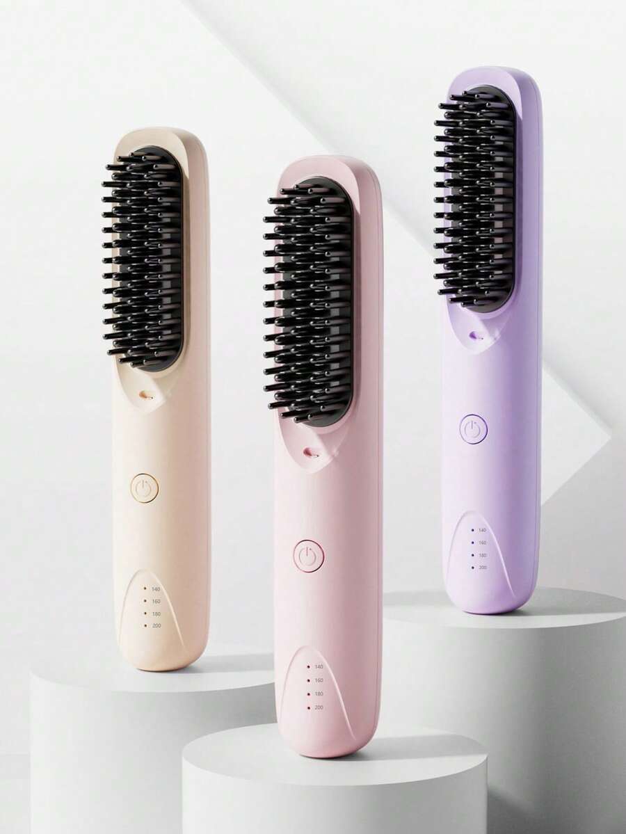 无线直发梳，可充电，低功耗，便携式，直发卷发二合一美发造型器，学生必备，新款无线负离子直发梳，USB充电，直发卷发二合一美发造型器