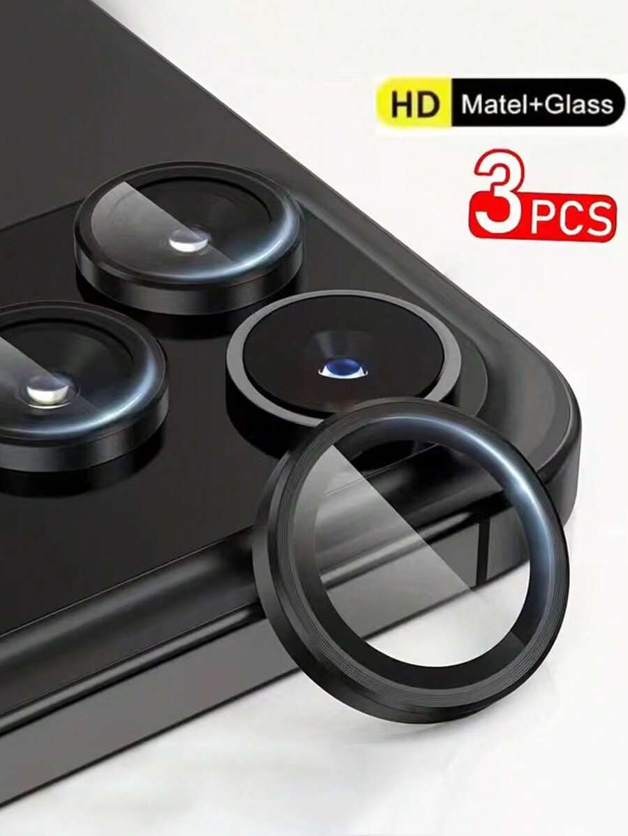 3 Stücke Kameraobjektiv Schutzfolie kompatibel mit iPhone 17, Pro Max Plus, Air 15, 16, 17 Pro, 15 Pro, 16 Pro und Pro Max. Geeignet als Geschenk, Handyzubehör und Handyschutz. Modisches Design, Schutzhülle und Schutzschicht. Anwendbar für täglichen Schutz, Büro, Zuhause, Handykameraabdeckung, wasserdicht, stoßfest, kratzfest - Schwarz - Übersicht 1