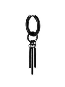 1pc Stainless Steel Non-Fading Minimalist Rectangle Ear Clip, Suitable For Men With Or Without Pierced Ears - Long Strip - View 20