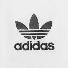 Adidas Originals 男士三条纹短袖T恤，针织圆领，TKB2460 - 白色 - 查看 4