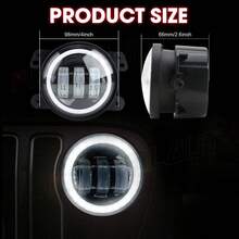 Pair Bumper LED Fog Lights Fit For 2005 2006 2007 2008 2009 2010 Chrysler 300- - one-size - View 6