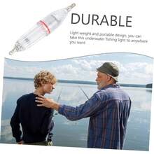 Accesorios de Pesca Nocturna Manos Impermeable Bote carnada lmenes luz de Cebo de Pesca lmpara de seuelo de Pescado luz de Pesca bajo el Agua Equipo de Pesca fotovoltaica Rojo - Rojo - Ver 5