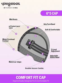 MEGALOOK 渐变金发，焦糖色和灰调，预剪裁 6x5 无胶蕾丝假发 - 100% 真人发，自然波浪卷发，金色挑染，预先拔毛，隐形结，透明蕾丝闭合，新手友好，易于佩戴 - 自然逼真，适合日常佩戴，可打造办公室、僵尸新娘、万圣节、派对、Y2K 风格、度假、户外角色扮演、校园、学校假期、圣诞节、派对、婚礼、节日等各种场合，适合女性佩戴。