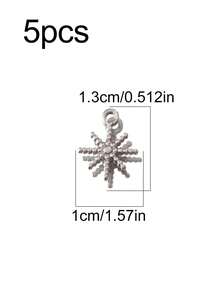 5pcs Stainless Steel Star Sun Pendant, Suitable For DIY Jewelry Making, Handmade Accessories, Earrings, Necklaces, Bracelets And Other Sun Decorations - 5 Pendants - View 15