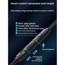 Sports Earphones Wired Headphones HIFI Bass 3.5MM&Type-C Wired In-Ear Headset Common Headset Game Subwoofer Mobile Phone Headset - 3.5mm - 查看 4