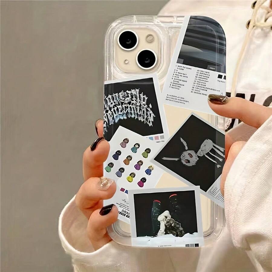 Funda para Teléfono de The Album del Artista D-Drake, Compatible con Modelos de  17, 16E, 16, 15, 14, 13, 12, 11 Pro Max, Mini, Air, XR, XS, X, 7, 8 Plus, con una Cubierta Trasera Suave de TPU. - transparente - Ver 1