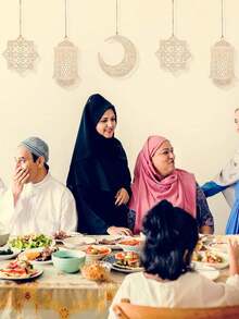 2026pcs/Set Ramadan Wooden Decorations - Hollow Pendant Party Wall Decor Blessing Wooden Decor Moon Star Lantern Shapes, Holiday Home Desktop Decor Ramadan Party Wall Hanging - Multicolor - View 4