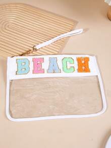 1pc Adult Minimalist Envelope Style Semi-Transparent PU Cosmetic Bag, Organizer, Gift Packaging (Products Not Included), Suitable For Daily Use, Festivals, Vacation, Business Trips, Parties Makeup Travel Toiletry Organizer Clear Essentials Gifts Storage Zipper Accessories Nail Bags, Makeup Bag, Vanity, Make Up Bag, Toiletry Bag, Desk Organiser, Cosmetic Bag, Cosmetic Bag, Large Makeup Bag, Christmas Gifts, Pouch, Clutch / Small Handbag, Makeup Organizer, Pouch, Brush Holder, Mini Pouch, Large Capacity Pouch,Gifts For Women,Christmas Gifts,Gift Ideas For Women - Multicolor - View 29