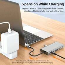 11-In-1 USB-C Expansion Dock Featuring 4K Ultra HD, Fast PD Charging, Gigabit Ethernet, Microphone/Audio, And SD/TF Card Reader - A High-Speed Multi-Port Adapter Compatible With USB-C Devices Like  And Windows. - 11-IN-1 HD100Mbps - View 9
