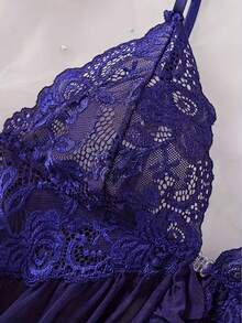 U.S. Shipping Set Women's Lace Lotus Women's Underwear Set Bedroom Bathroom Underwear Party Universal Underwear Set Suitable For Going Out - Màu tím - Xem 6