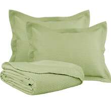 Double-Sided 3-Piece Printed Bedspread Set. - Poa Sien Verde - View 2