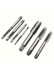 5/7pcs Full Grind Straight Flute Tap Set, M3/M4/M5/M6/M8 High Speed Steel Taps With Matching Drill Bits, Metric Hand Tap Tool Kit For DIY And Repair