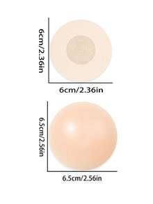 12/24pcs Reusable Silicone Nipple Covers, Breast Petals, Invisible Bra Pasties With Travel Storage Box - Multicolor - View 5