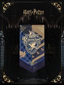 1pc Harry Potter Vintage Banner - Four Houses Retro Tassel Flag, Suitable For Dorm, Outdoor Area, Party And Home Decor, Holiday Magic Decoration, Perfect Gift For Fans, Flag Only (No Pole Included), Birthday Decor - Multicolor - View 12
