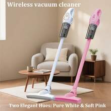 1 Multi-Functional And Multi Accessory Cordless Handheld Vacuum Cleaner, USB Charging, Dual 2600Mah Lithium Batteries, Strong Suction, ABS Material Body, Suitable For Indoor And Outdoor Use - Hồng - Xem 1
