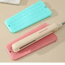 1pc 19cm Silicone Heat Resistant Straightener Protective Sleeve, Travel Curling Iron Non-Slip Mat, Curling Wand Holder, Flat Iron Travel Organizer Bag, Upgraded Version, Hanging Travel Organizer Bag, 1pc Heat Resistant Straightener Clamp Sleeve - Black - View 10