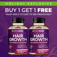 24-In-1 Advanced Hair Growth Vitamins | Biotin 10,000mcg, Collagen, Patented OptiMSM, GoMCT, Saw Palmetto | Naturally Regrow Stronger & Healthier Hair, Skin And Nails | Stops Hair Loss | 60 Day Supply - 2 chai - Xem 9