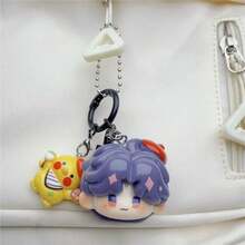 1个新款爱与太空主题吊坠钥匙扣，可爱动漫背包挂饰，生日/圣诞礼物 - 彩色 - 查看 12