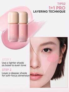 JUDYDOLL 液体腮红精华，南瓜娃娃腮红高光液，毛孔细致，提亮肤色，无花果泥全新爆款扑粉色彩，保湿裸妆，适合日常妆容 - #01 fig - 查看 12